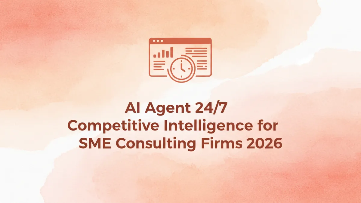 AI Agent 24/7 Competitive Intelligence for SME Consulting Firms 2026