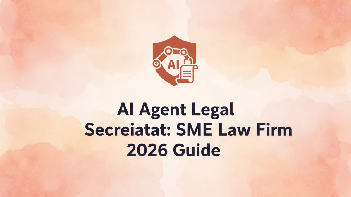 AI Agent Legal Secretariat: SME Law Firm 2026 Guide