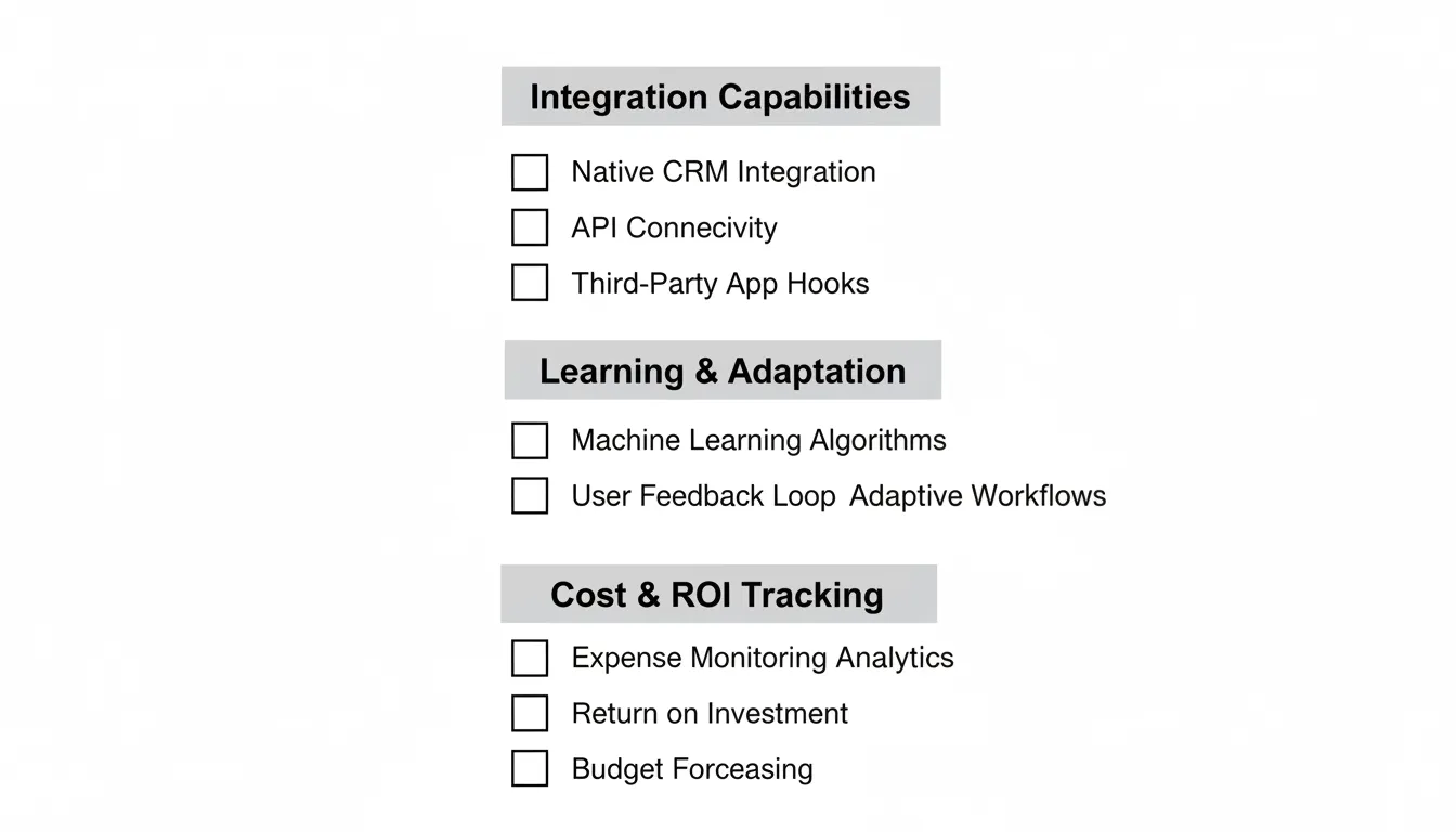 AI automation evaluation checklist
