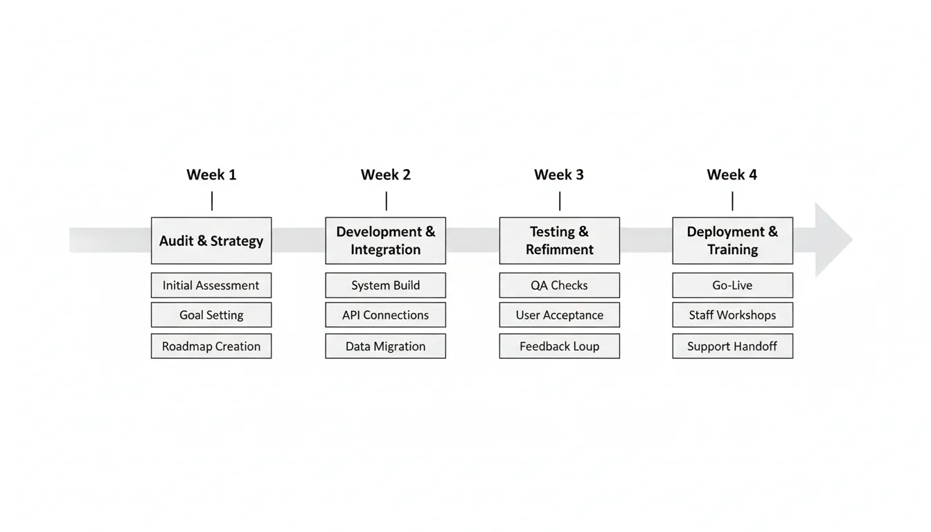 AI automation implementation timeline