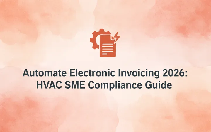 Automate Electronic Invoicing 2026: HVAC SME Compliance Guide